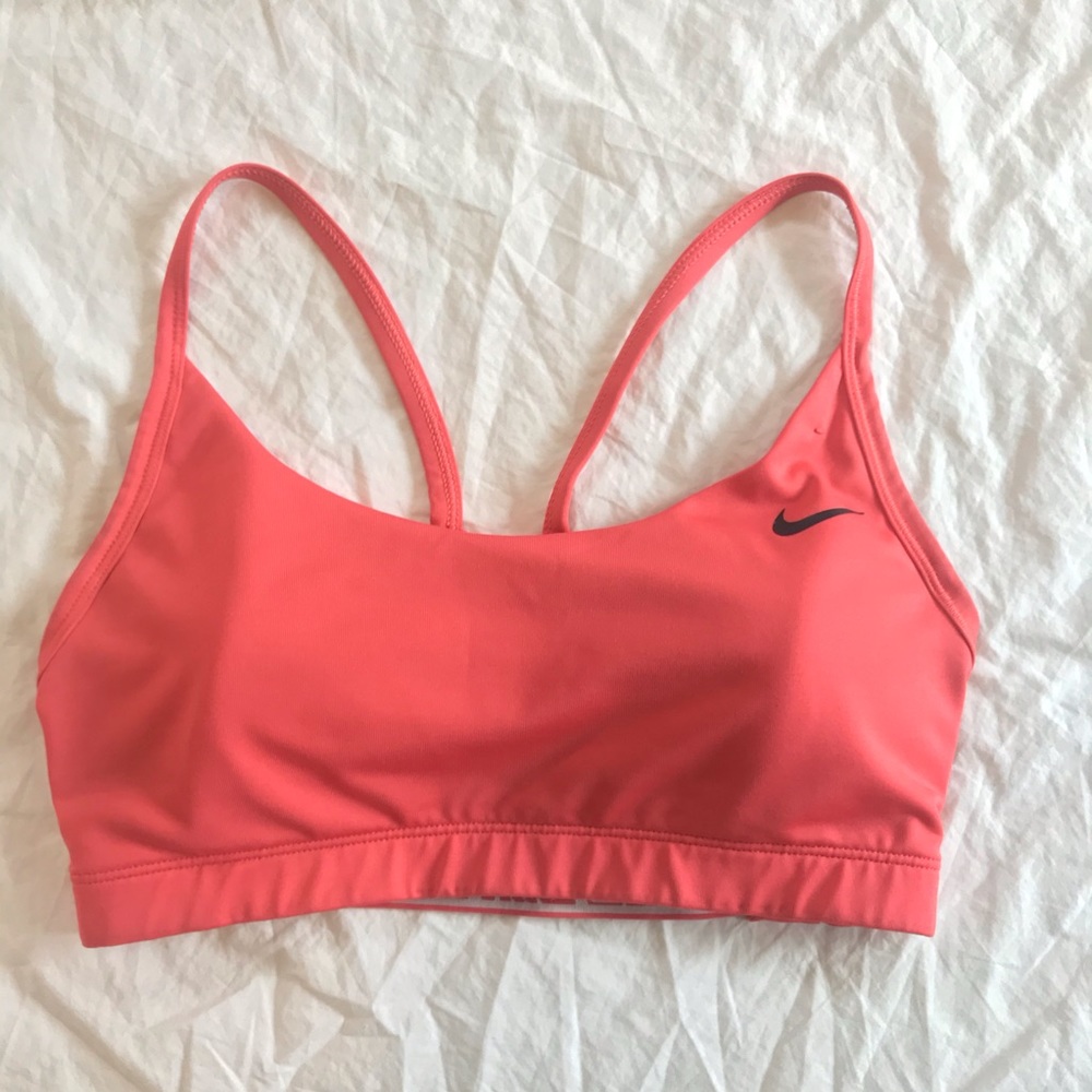 Nike Coral Sports Bra Size Small